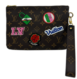 City, Pouch, Canvas, Mono, Marron, CA3158,3*